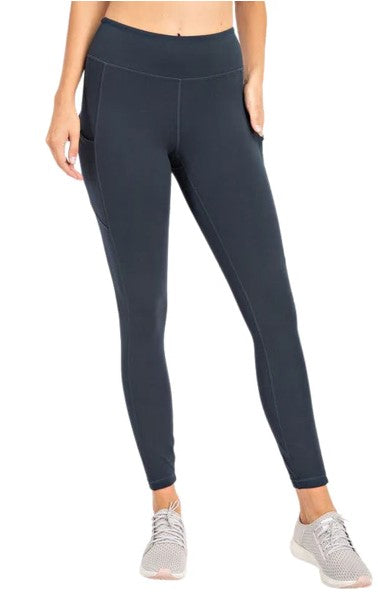 Rae Mode Butter Leggings wSide Pockets-NOCTURNAL NAVY – Adrians Boutique