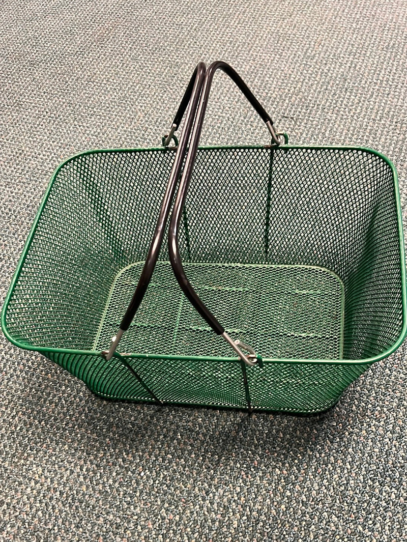 Green Wire Shopping Baskets (As Is)