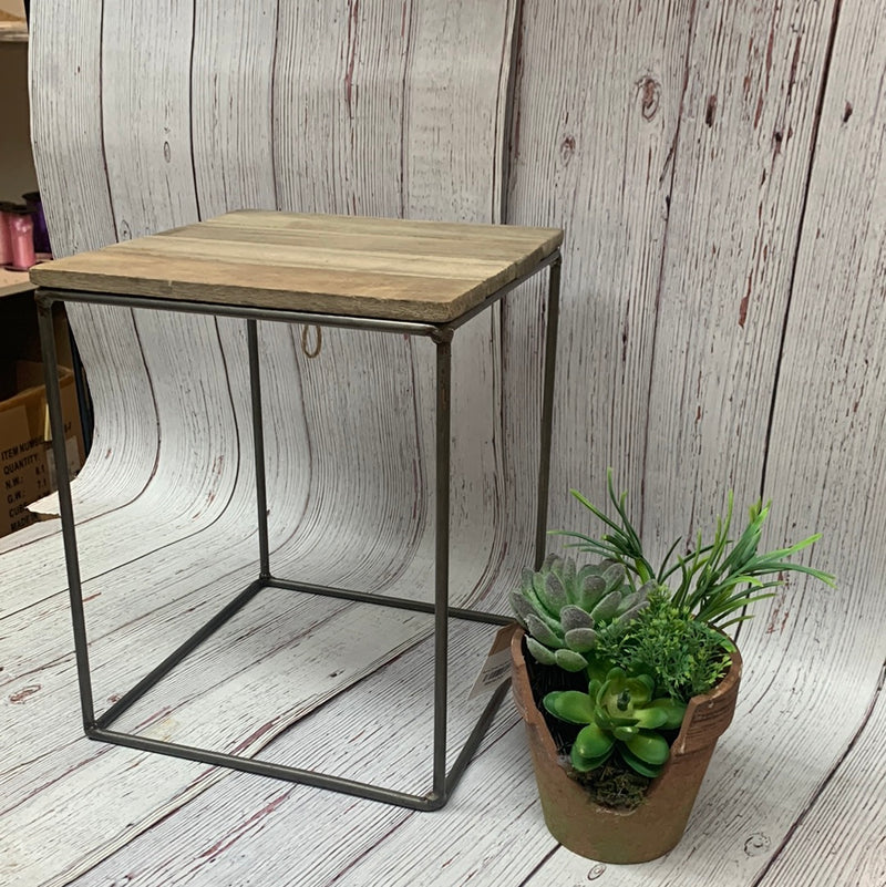 Wood & Metal Table Top Riser 8x8x10