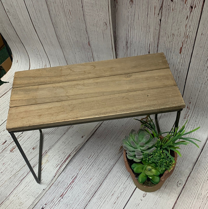 Wood & Metal Table Top Riser 6x12x8