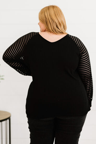 SAMPLE Plus Size MY FAVORITE COLOR IS CHRISTMAS LIGHTS Striped T-shirt 1X