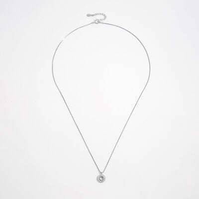 925 Sterling Silver Zircon Pendant Necklace