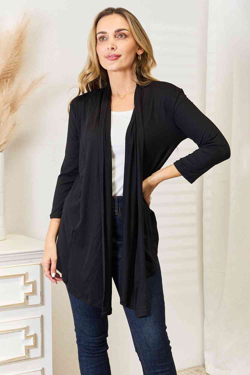 Culture Code Full Size Open Front Cardigan