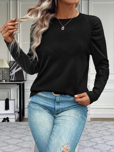 Round Neck Long Sleeve T-Shirt