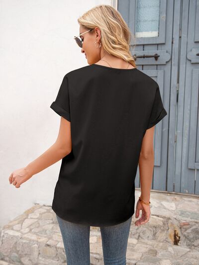 V-Neck Short Sleeve T-Shirt