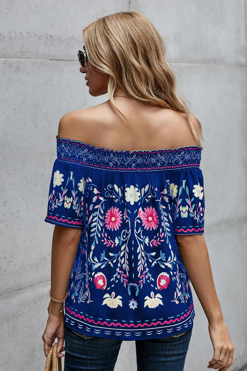 Floral Off-Shoulder Blouse