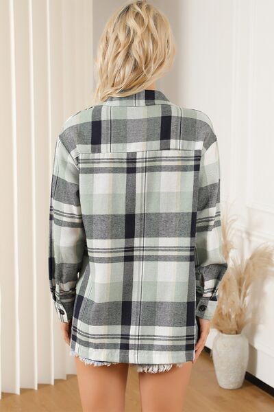 Plaid Button Up Long Sleeve Shirt