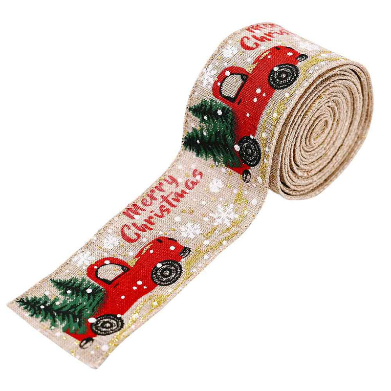 Car & Christmas Tree Ribbon