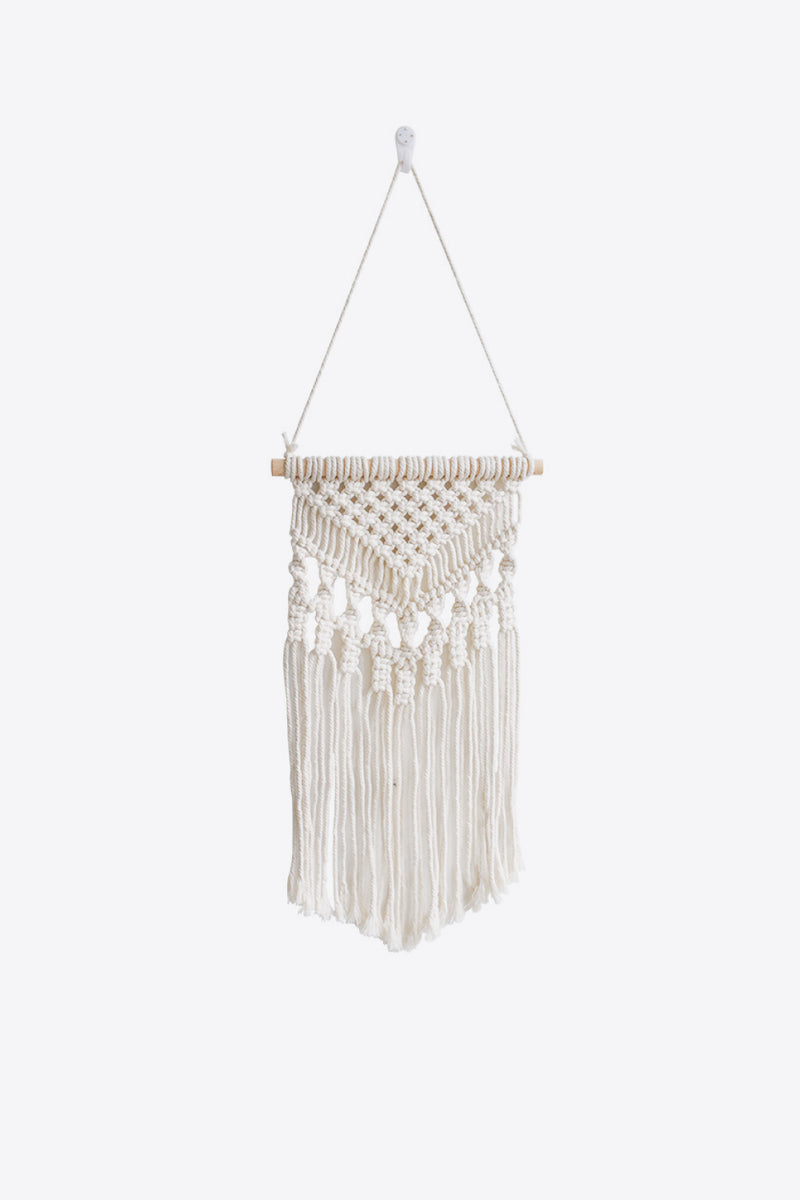 Macrame Fringe Wall Hanging Decor