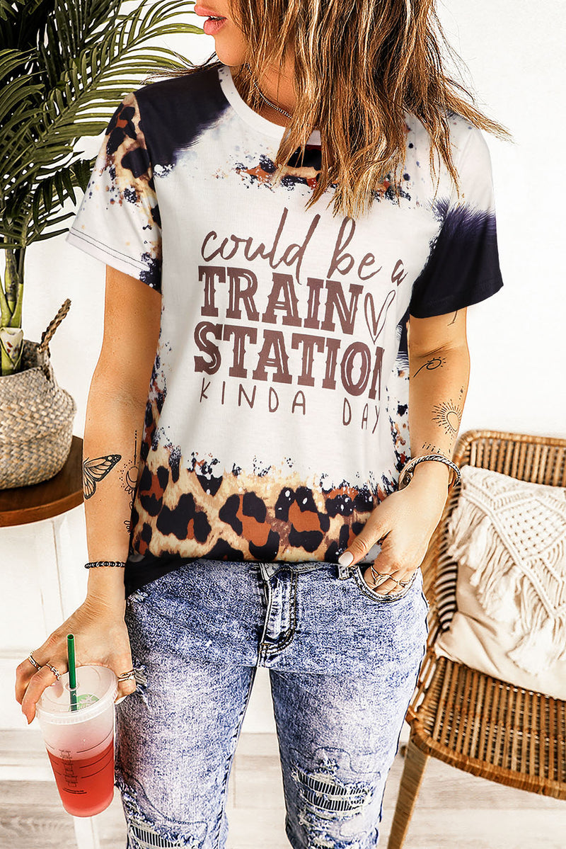 COULD BE A TRAIN STATION KINDA DAY Round Neck T-Shirt