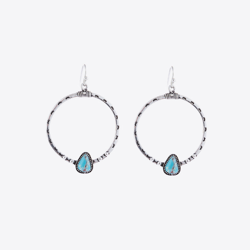 Artificial Turquoise Drop Earrings