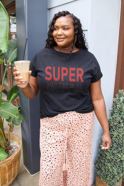 Simply Love Full Size SUPERWOMAN Short Sleeve T-Shirt