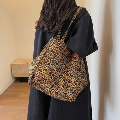 Leopard Canvas Tote Bag