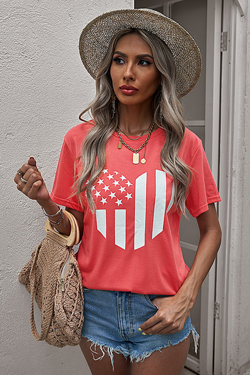 Stars and Stripes Graphic Tee Shirt