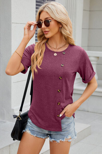 Round Neck Short Sleeve T-Shirt