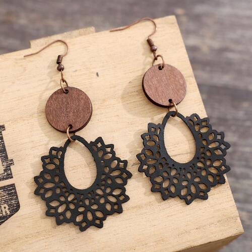 Geometric Cutout Dangle Earrings