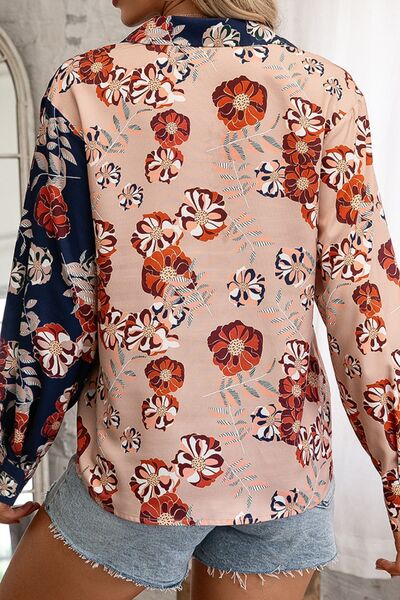 Floral Button Up Long Sleeve Shirt