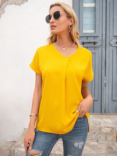 V-Neck Short Sleeve T-Shirt